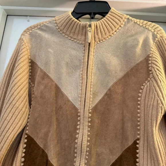 Designers Studio Originals Long Sleeve Full Zip Leather Jacket - Picture 2 of 6